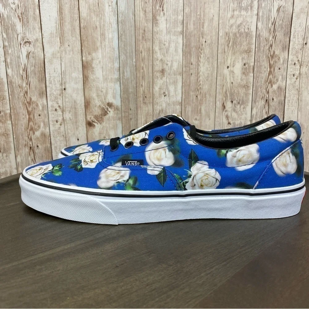 Vans Era Romantic‎ Floral Lapis Blue Canvas Sneaker Size 11 Men